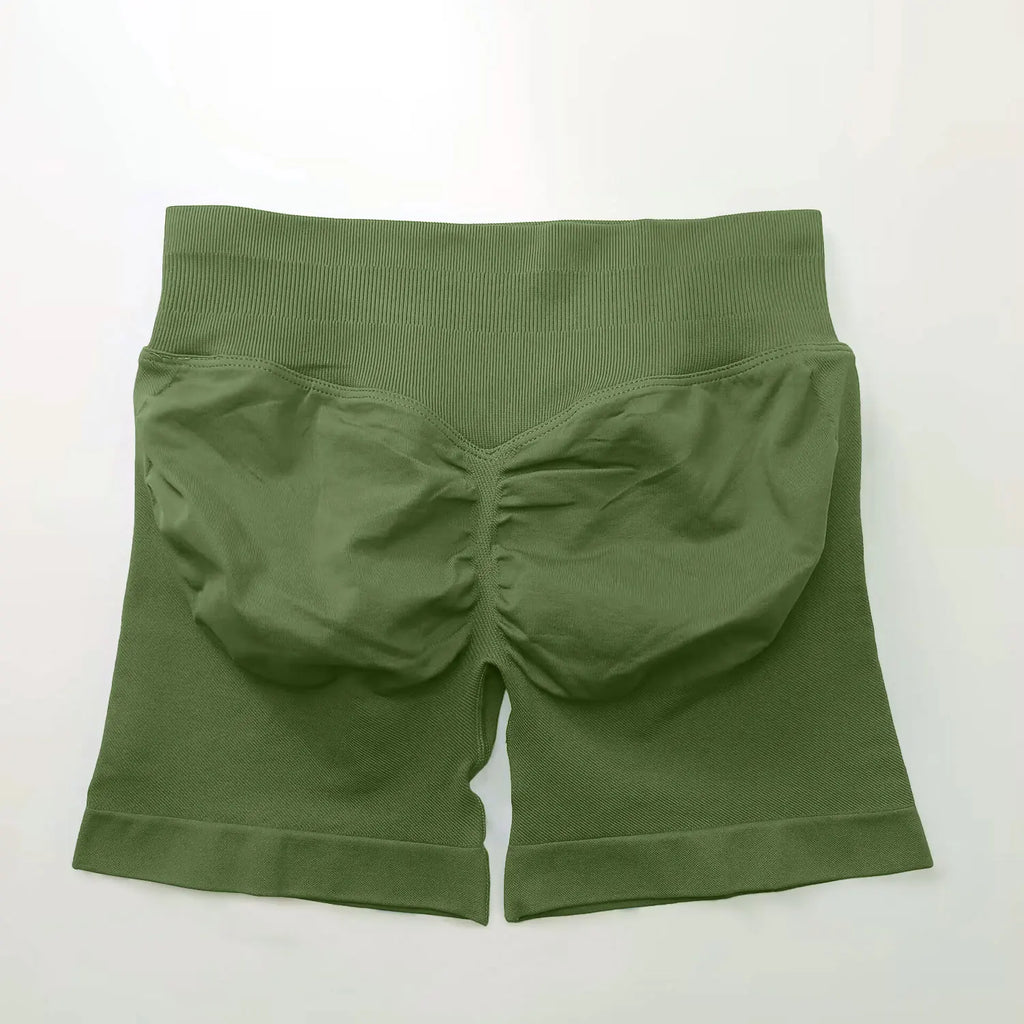 NCLAGEN Seamless Shorts 4.5" Gym Shorts Woman Scrunch Butt Fitness Sports Short Workout Seamless Leggings Running Yoga bottoms