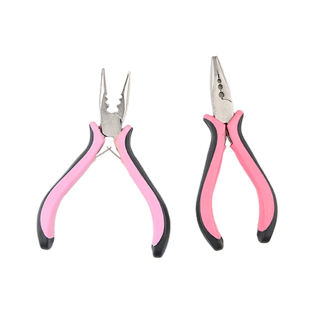 3 Holes Mini Plier For Micro Nano Ring/Links Feather Hair Extensions opener and Removal Tool Hair Pliers Extension Tongs Tools